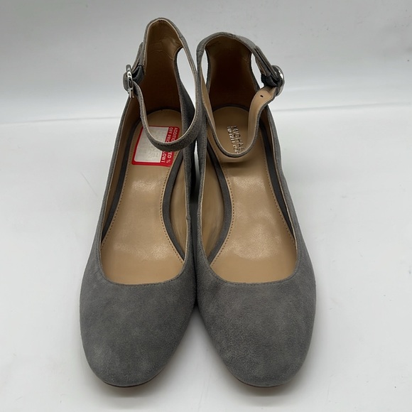 NWB Michael Kors Grey Suede Mid Pump Shoes Women's Size 7 M - Picture 2 of 8
